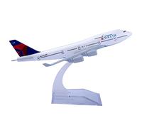 Bswath 1:400 Scale Model Airplane American Airlines Delta B747 Plane Model Metal Plane Die-cast Alloy Airplanes for Gift and Collection (Delta 747)