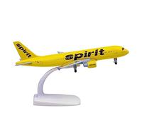 Bswath A320 Airplane 1:300 Scale Model - American Plane, Metal Alloy, Gift & Decoration (Spirit 320)