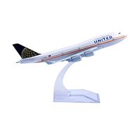 Bswath Airplane Model 1:400 Scale United B747 Model Plane Metal Plane Die-cast Alloy Airplanes for Gift and Collection (United B747)