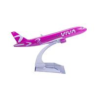 Bswath Columbia A320 Model Plane 1:400 Scale Pink Model Plane Die-Cast Aircraft Pink Model for Gift and Collection