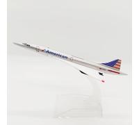 Bswath Die-cast Alloy Airplanes American Airways Concorde Model Airplane Metal Plane for Gift and Collection