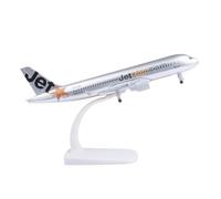 Bswath Model Aircraft 1:300 Scale Model Airplane Jetstar A320 Model Plane Metal Alloy Die-cast Airplanes for Gift and Collection