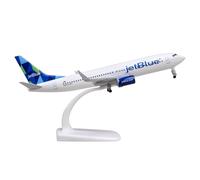 Bswath Model Airplane 1:300 JetBlue 737 Model Plane Metal Alloy Model for Gift and Decoration