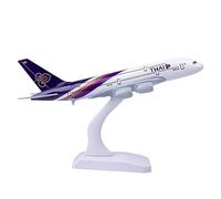 Bswath Model Airplane 1:300 Scale Model Thailand Airbus 380 Model Plane Metal Alloy Model for Gift and Decoration