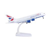 Bswath Model Plane 1:300 Scale Model Plane British Airbus 380 Model Aircraft Metal Alloy Die-cast Airplanes for Gift and Collection
