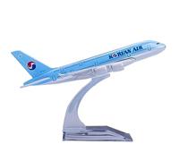Bswath Model Plane 1:400 Scale Model Korean Airways 380 Airplane Diecast Metal Plane for Gift