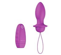 Bswish Bfilled Classic Purple Remote Controlled Massaging Butt Plug Anal Sex Toy
