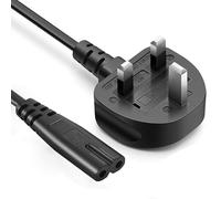 BSWL Power Cable Figure 8 Power Lead, IEC 2 Pin C7 PS4 PS5 Power Cable UK Mains Power Lead TV Power Cable Fig 8 AC Power Cable Compatible with Smart TV Monitor,Printer,Computer,Surface Laptop Charger