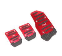 BSWNSJZT Car Brake and Accelerator Pedal for OPEL Vauxhall Corsa D 2006-2014, Auto/Manual Transmission Foot Pedals Automotive Accessories,MT-Red