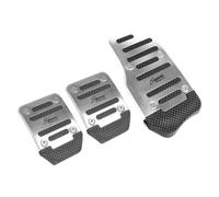 BSWNSJZT Car Brake and Accelerator Pedal for OPEL Vauxhall Corsa D 2006-2014, Auto/Manual Transmission Foot Pedals Automotive Accessories,MT-Silver