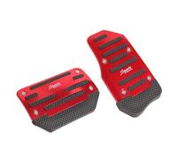 BSWNSJZT Car Brake and Accelerator Pedal for OPEL Vauxhall Corsa D 2006-2014, Auto/Manual Transmission Foot Pedals Automotive Accessories,AT-Red
