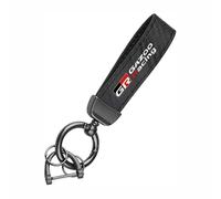 BSWNSJZT Car Key Chain Keyring for Gr Gazoo Racing, solid Lanyard Anti-Lost Key Ring Car Accessories,A-Black