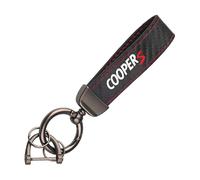 BSWNSJZT Car Key Chain Keyring for Mini Cooper S One JCW R55 R56 R50 R53 R60 F55 F56, solid Lanyard Anti-Lost Key Ring Car Accessories,R