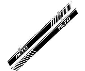 BSWNSJZT Side Skirt Stickers for Suzuki Alto, Car Body Stripe Decal Accessories
