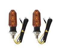 BSWRTH Motorcycle Signal Lamp Motorcycle 12V 10mm Turn Signal Lights Amber Flasher Front Rear Turn Signal Light Indicator Lamp Universal