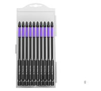 BSWXX 10pcs Non-Slip PH2 Magnetic Batch Head Cross Screwdriver Bits Hardness Impact Drill Bit .0515