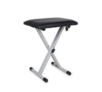 BSX 900529 Keyboard Bench with 3 Different Height Settings - Silver/Grey