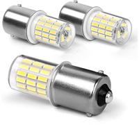 Bsxywa P21w 1156 Ba15s LED Bulb 6000K White 3W AC/DC 12-24V LED Light Bulbs, for RV Interior Lights, Backup Reverse Light, Position Lights, Rear fog lamp, Daytime Running Lights. (Pack of 3)