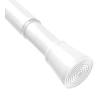 BSYXLSX Tension Rods 71-155cm(28-61in), White Shower Curtain Pole No Drilling Non Slip Tension Rod - for Bathroom, Closet & Window