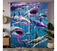BSYYZQC Large Flowers Bedroom Curtains Leopards Curtains with Hooks, Digitally Printed Soundproof Curtain, Thermal Insulated Blackout Drapes 55"X69"(W X L) 2 Panels, for Decor