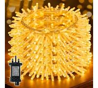 Bszatan Fairy Lights Plug in, 20m 200 LED Outdoor String Light Mains Powered,Waterproof Christmas Lights with 8 Modes, Bright Warm White Lighting Outside Indoor Bedroom Garden Tree Decorations