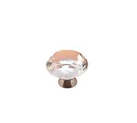 BSZCXBVMP Crystal Drawers Knobsb, Crystal Drawer Handles 6 Pcs 40 mm Single Hole Diamond Multicolor(Transparent)