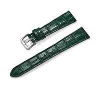 BSZCXBVMP Quick Release Leather Watch Replacement Straps, Bamboo Grain Leather Watch Strap Multicolor 16-22mm(Grün,20mm)