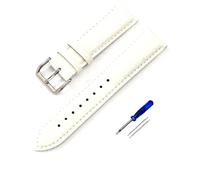BSZCXBVMP Quick Release Leather Watch Replacement Straps, Watch Strap Pebbled Leather 20 cm Long 12-22 mm Wide Multicolor Unisex(Wit,14mm)