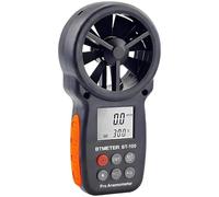 BT-100 Digital Anemometer, Handheld Wind Speed Meter for Measuring Wind Speed and Temperature with Dual Sensors, Backlight LCD Display, ABS Casing, Wind Chill Indicator