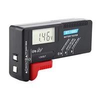 BT-168D Button Cell Battery Volt Tester, Universal Digital LCD AA/AAA/C/D/9V/1.5V Battery Volt Tester