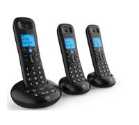 BT 3570 Cordless Landline House Phone with Nuisance Call Blocker, Digital Answer Machine, Trio Handset Pack
