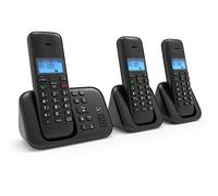 BT 3960 Cordless Landline House Phone with Nuisance Call Blocker, Digital Answer Machine, Trio Handset Pack