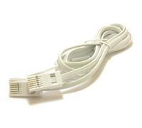 BT 4 Wire 431A Plug to 4 Wire Male Plug Telephone Cable Lead 2m White