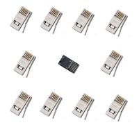 kenable BT 4 Wire 431A Telephone Crimp End Connector & Metal Crimping Tool Kit [10 Pack]