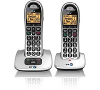 BT 4000 Cordless Landline House Phone, Big Buttons, Advanced Nuisance Call Blocker, Twin Handset Pack
