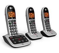 BT 4600 Cordless Landline House Phone, Home Phone, Big Buttons, Advanced Nuisance Call Blocker, Answer Machine, Trio Handset Pack