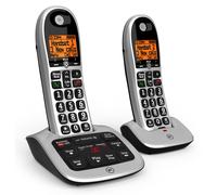 BT 4600 Cordless Landline House Phone, Home Phone, Big Buttons, Advanced Nuisance Call Blocker, Answer Machine, Twin Handset Pack