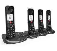 BT Advanced Cordless Landline House Phone with 100 Percent Nuisance Call Blocker, Digital Answering Machine, Quad Handset Pack