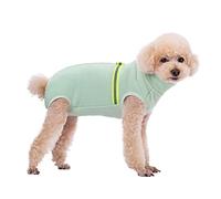 BT Bear Cosy Polar Fleece Coat for Dogs, Full body Jacket, Dogs Onesie With D Ring Reflective Jumpsuit, Winter Clothes for Pet Dog Outdoor or Indoor Small Dogs (Mint Green, S)