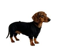 BT Bear Dachshund Jumpsuit,Dog Pyjamas,Short-Leg Dogs Onesie,Black M