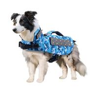 BT Bear Dog Anti Bite Suit,Dog Thick Padding Vest with Rivet Nail Anti Attack Pet Jacket for Puppy Medium Dogs (S,Blue Camouflage)