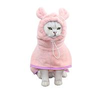 BT Bear Dog Bathrobe,Super Absorbent Dog Quick Drying Microfiber Coat Hooded Bath Towel for Puppy Small Dogs Cat(XS,Pink)