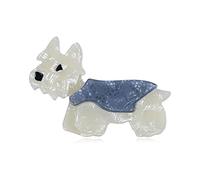 BT Bear Dog Brooches Pin Handmade Acrylic Cartoon Cat Brooch Colorful Art Brooch Pin Badge Backpack Coat Pin Wedding Party Gift Brooch (West Highland Terrier)