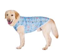 BT Bear Dog Cooling Shirt Quick Dry Sun Protection Dog Cooling T shirt Breathable Mesh Cool Vest for Large Dogs,Blue Jellyfish 6XL