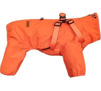 BT Bear Dog Harness Raincoat,Adjustable 4 Legs Dog Jacket with Harness Reflective Jumpsuit Waterproof Coat for Puppy Small Dogs,Orange S