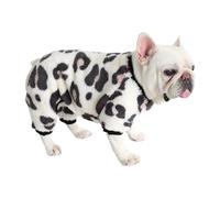 BT Bear Dog Pajamas Soft Warm Fleece Jumpsuit Cute Pet Clothes Onesies Costume for Puppy Small Medium Dogs Pug French bulldog (Cow, S)