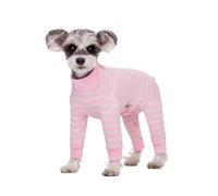 BT Bear Dog Recovery Suit,Elastic Puppy Small Dogs After Surgery Onesie Protect Joints Anti Licking for Female Male Dogs,Pets Pajamas PJS Bodysuit for Cats Small Dogs,Light Pink M