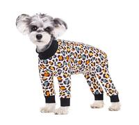 BT Bear Dog Recovery Suit,Elastic Puppy Small Dogs After Surgery Onesie Protect Joints Anti Licking for Female Male Dogs,Pets Pajamas PJS Bodysuit for Cats Small Dogs，Leopard L