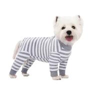 BT Bear Dog Recovery Suit,Elastic Puppy Small Dogs After Surgery Onesie Protect Joints Anti Licking for Female Male Dogs,Pets Pajamas PJS Bodysuit for Cats Small Dogs,Grey M