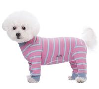 BT Bear Dog Recovery Suit,Elastic Puppy Small Dogs After Surgery Onesie Protect Joints Anti Licking for Female Male Dogs,Pets Pajamas PJS Bodysuit for Cats Small Dogs,Pink S